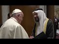 Pope Francis meets with Saudi Arabian representative in the Vatican