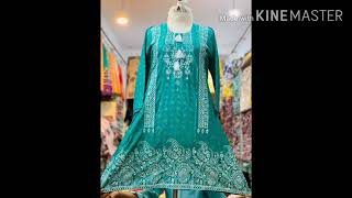 kurti Gala Daman Aline frocks