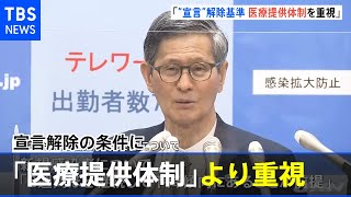 宣言解除の条件に「医療提供体制」をより重視 分科会が提言【#新型コロナ】