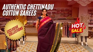 Exclusive Chettinadu Cotton Sarees 🌸 | Kamalvasthralayasilks🧵 #chettinadcottonsarees