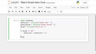 How To Make A Simple Alarm Clock With Python | For Beginners | Python Tutorials 2021