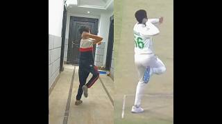 Babar Azam Bowling Copy 👀🔥 👑 || #shorts #cricket #shortsfeed #youtubeshorts