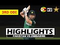 PAKISTAN VS ZIMBABWE HIGHLIGHTS 3RD ODI MATCH 2024 | PAK VS ZIM