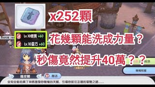 ROX仙境傳說 新世代的誕生-平民爆刺，252個中央武器附魔石，花幾顆可以把2個10洗成力量呢??秒傷竟然提升40萬??