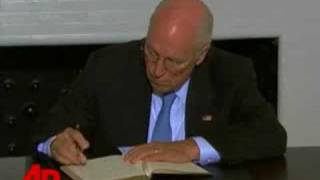 Raw Video: Cheney Signs Book of Condolences