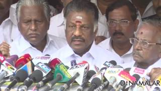 O Panneerselvam says, 'Dharmayutham' 1st Victory after TTV Dinakaran Expelled from AIADMK