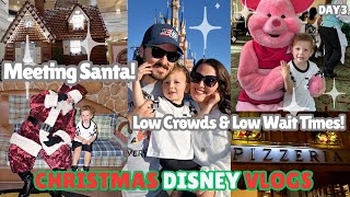 LOW Crowd Levels at MK!?  | Meeting SANTA at AK | Family DISNEY VLOG Day 3