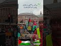 santa and pro palestine rally in manchester uk palestinerally gaza مانچسٹر میں مظاہرہ