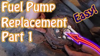 GMC Jimmy \\ Chevy Blazer Fuel Tank Removal -Fuel Pump Replacement Instructions DIY Part 1