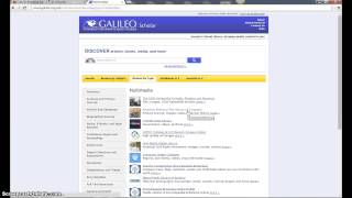 Introduction to GALILEO Databases