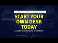 How to start your own Quantitative Trading desk | Algorithmic Trading Workshop