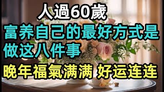 人過60歲，“富養”自己的最好方式是做8件事，晚年福氣四溢！#人生感悟 #老年生活 #情感 #哲理 #哲学 #人生感悟 #智慧