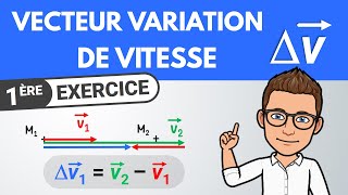 VECTEUR VARIATION DE VITESSE ✏️ Exercice | 1ère | Physique