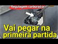 Regulando carburador pra moto pegar na primeira partida com motor frio