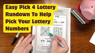 Easy Pick 4 Lottery Rundown To Help PIck Your Lottery Numbers