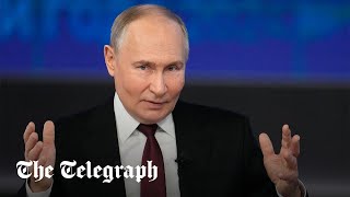 President Putin holds annual end of year news conference in Moscow