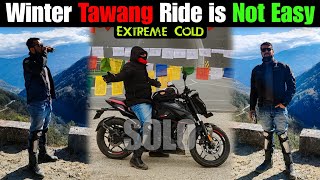 Bomdila To Tawang on Pulsar N160 | Solo Winter Tawang Ride 2024