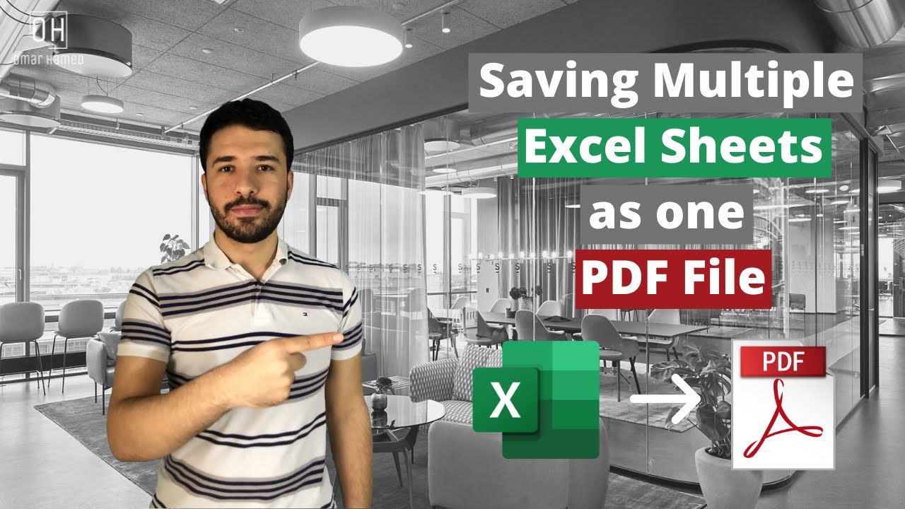 Save Multiple Excel Sheets As One Pdf File Youtube