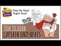 How to draw 'Captain Underpants' step by step(Super Easy)