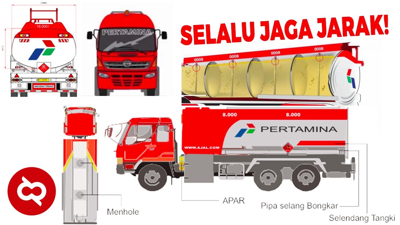 Ukurannya Fantastis! Begini Fakta Mengejutkan Truk Tangki BBM Pertamina ...