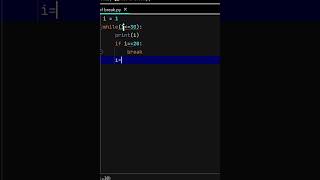 use of break statement in python