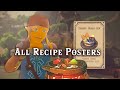 ALL RECIPE POSTERS —  Legend of Zelda: Breath of the Wild Cooking