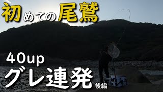 尾鷲の地磯でグレ釣り 初めての尾鷲は40up連発 後編 磯釣り メジナ釣り クロ釣り ウキフカセ釣り 寒グレ MANCING MANIA JAPAN