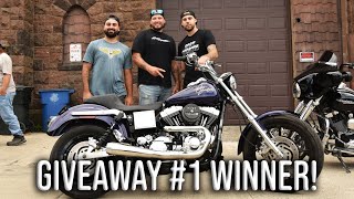 I Bought 2 T Shirts \u0026 Won A Harley! (Giveaway Winner \u0026 New Giveaway Bike)