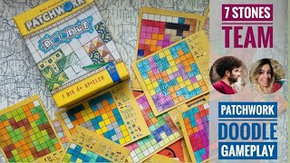 Patchwork Doodle Gameplay ( doremizi ) پچ ورک دودل دورمیزی (یک دور بازی)