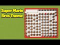 Super Mario Bros Theme Note Blocks Tutorial