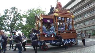 成田祇園祭2016 　初日　幸町の山車が市役所から出発！　00227