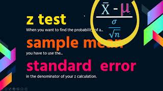 Sampling Distributions, Part 3 Z test