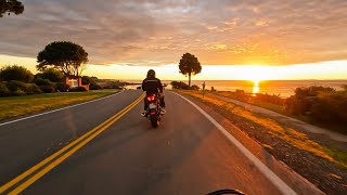 Sunrise Motorcycle Ride | New England Scenic Coastline