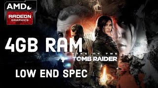 Rise of the Tomb Raider(denuvoless) Government laptop gameplay | amd r4 graphics|4Gb Ram|512Mb Vram