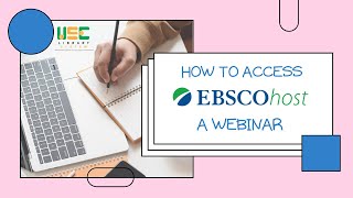 How to access EBSCOHost? l Tutorial #1