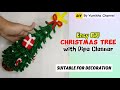 DIY | How to Make Christmas Tree with Pipe Cleaners | Easy DIY Project by Yumikha Channel #82