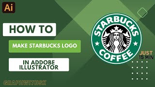 how make starbucks logo just 15 min in addoobe illustrator #youtuber