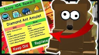 Bee Swarm Simulator Diamond Amulet Videos 9tube Tv - diamond ant amulet upgrade 600 royal jelly roblox bee swar!   m simulator