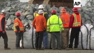 Crews Work to Shore Up Spillway at Oroville