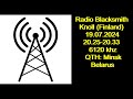 Radio Blacksmith Knoll (Finland) 19.07.2024 20.25-20.33 6120 khz