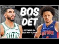 Boston Celtics vs Detroit Pistons Full Game Highlights | Dec 4 | 2025 NBA Season