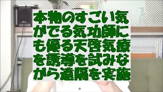 本物のすごい気がでる気功師にも優る天啓気療(天啓気功療法)を誘導を試みながら遠隔を実施