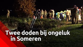 Twee mannen (20) uit Someren overleden nadat ze met auto in het water terechtkwamen