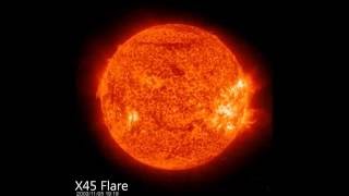 X45 :The Largest Ever Recorded Solar Flare