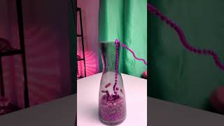 Slowmo ASMR reverse video string beads + wood beads #shorts