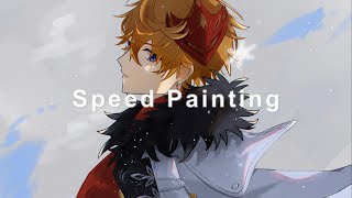 【イラストメイキング】 タルタリヤ│原神/Genshin Impact【SPEED PAINTING】