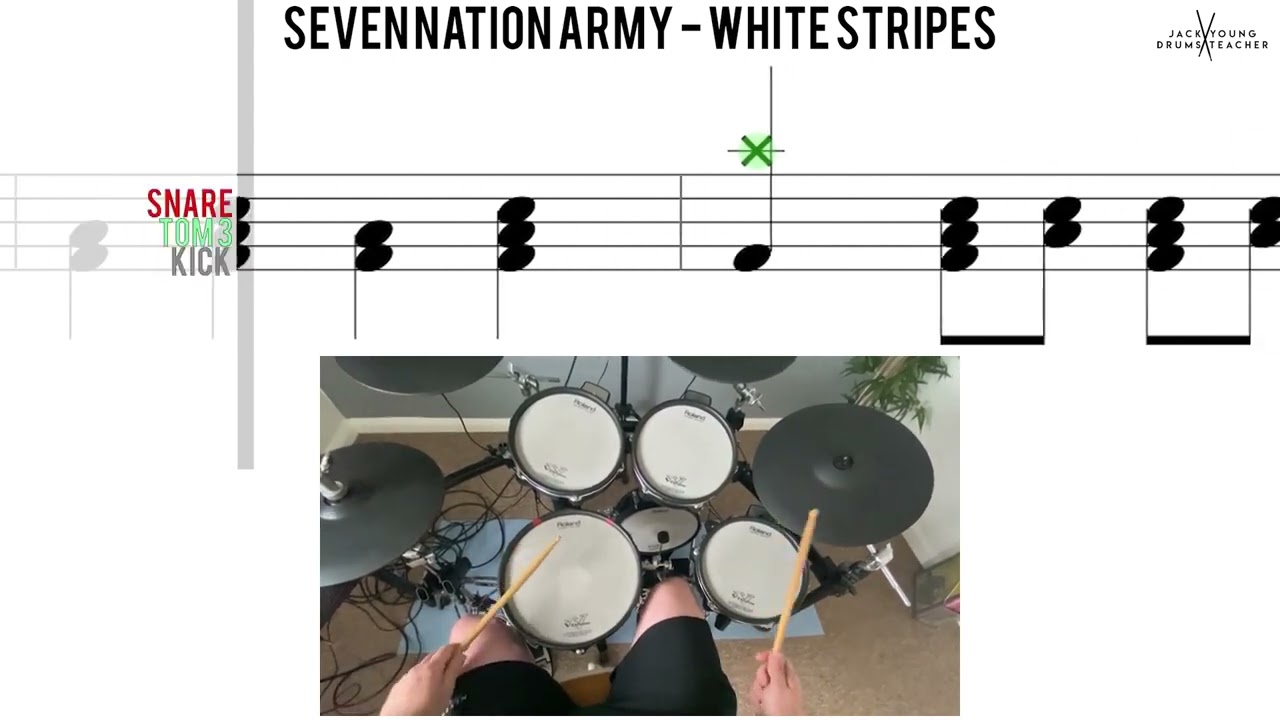 How To Play Seven Nation Army On Drums Ins