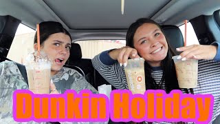 Trying DUNKIN'S Holiday Menu!