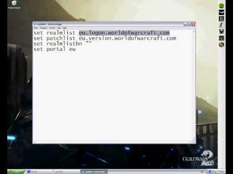 Wow change realmlist working 100% Wow change realmlist working 100%