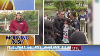 Students arrested in protests on Ohio State campus